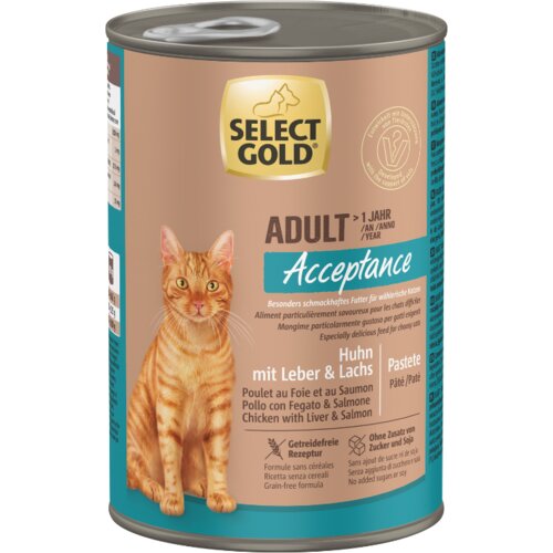 Select Gold Cat Acceptance Adult pa&scaron;teta piletina 400 g Cijene