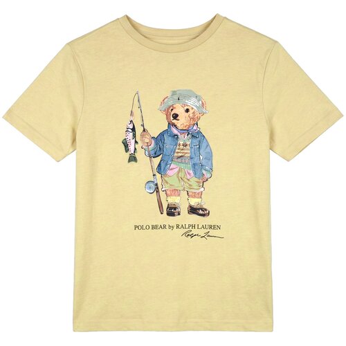 Polo Ralph Lauren Majice s kratkimi rokavi KNIT-T-SHIRT Bež Cene