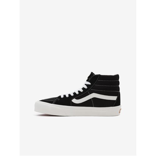 Vans Black Ankle Sneakers with Leather Details SK8-Hi - Women Cene