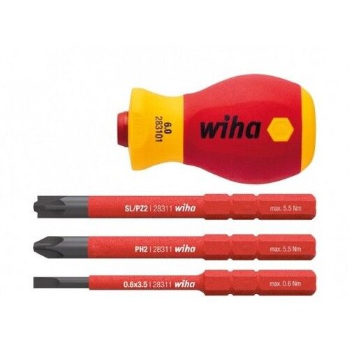 Wiha 41230 VDE Slim Vario set bit + držač 4/1 6mm Stubby Cene