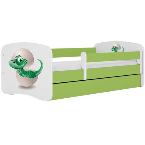 HAPPYKIDS Dječji krevet Dreamy mali dinosaurus 140x70 bez madraca s ladicom Zelena Cene