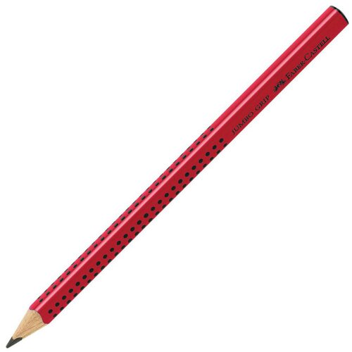 Faber-Castell grafitni svinčnik Grip Jumbo, B, rdeč Cene