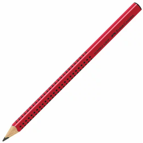 Faber-castell grafitni svinčnik Grip Jumbo, B, rdeč