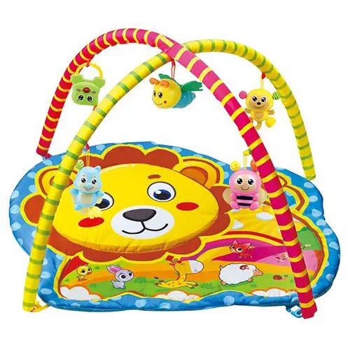 Magic Toys Levja igralna preproga za dojenčke s plišastimi živalmi 72x65x47cm Cene