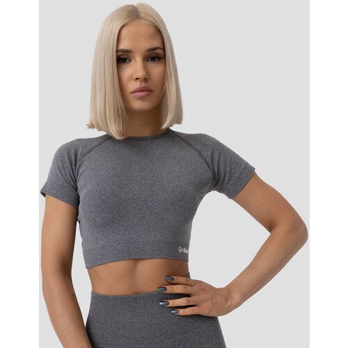 GymBeam Ženski crop top FLO Grey Slike