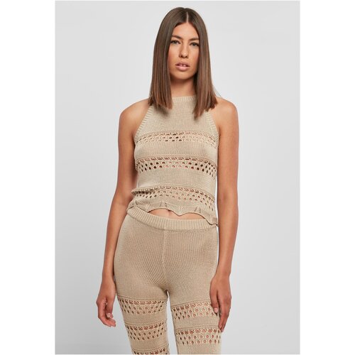 UC Ladies Ladies Short Crochet Knit Neckholder Top Softseagrass Slike