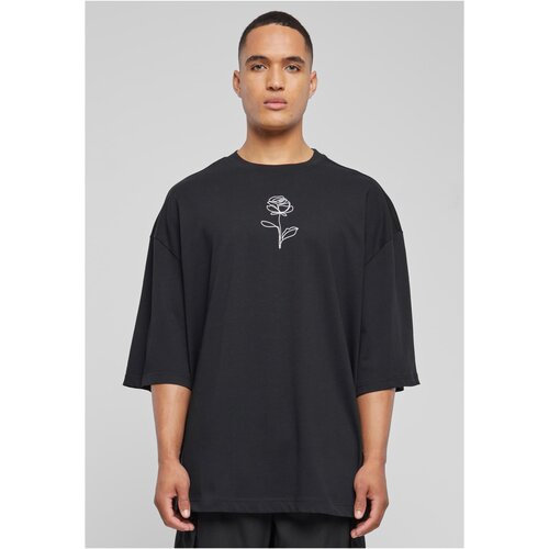 Merchcode Men's T-shirt Spring Rose Huge - black Cene