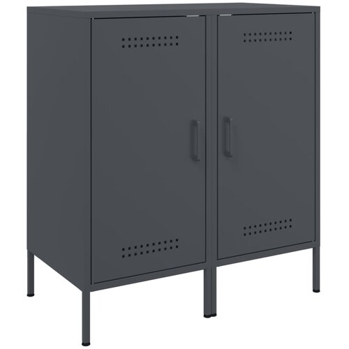 Maison Chic Komoda - Predalnik 2 kosa antracit 36x39x79 cm hladno valjano jeklo, (21720488) Cene