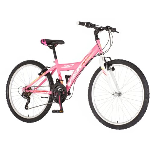 Venssini Bicikl junior 24 parma 24" 13" v-brake 18 brzina 132-155cm (xs) roze Cene