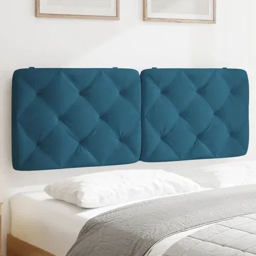 Jastuk za uzglavlje plavi 140 cm baršunasti