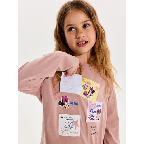 Sinsay Pamučna Majica s Printom Minnie Mouse Slike