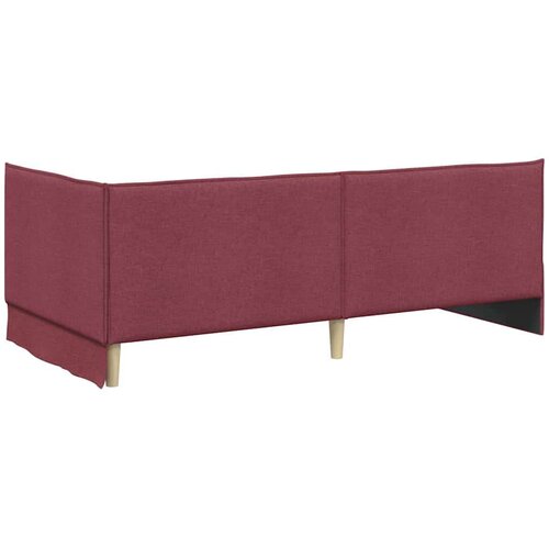 vidaXL Kutni krevetni okvir s madracem s uzglavljem 2 pcs Siva Bar&scaron;un - boja crnog vina 90 x 190 cm Cijene