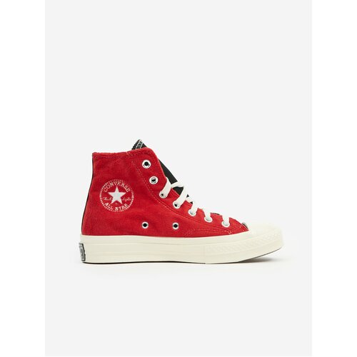 Converse Red and Black Women's Ankle Sneakers in Suede finish C - Womens Slike