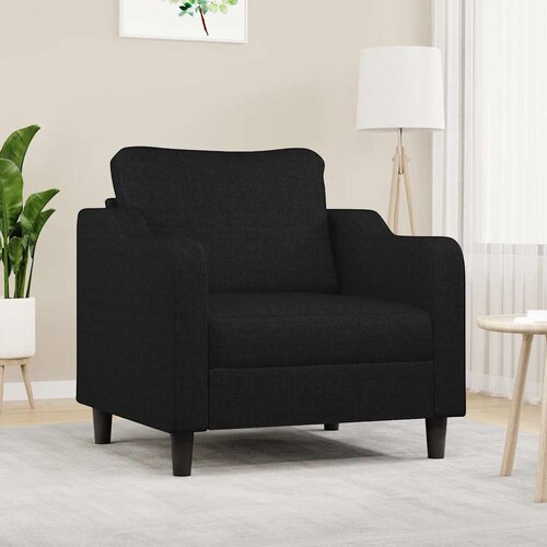  Fotelja crna 60 cm Tkanina Slike