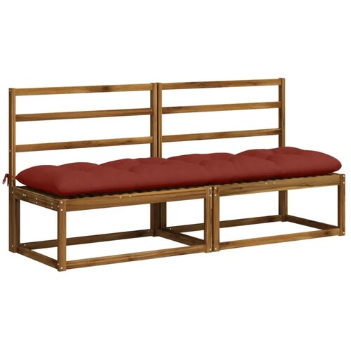  Jastučić za klupu VIANEN 100% poliester Crvena 200 x 50 x 12 cm - Crvena 200 x 50 x 12 cm Slike