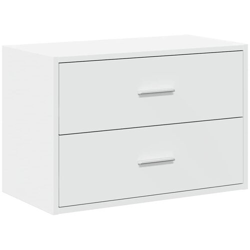  s 2 ladice bijeli 60x31x40 cm izrađeno drvo Slike