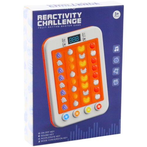 Electronic Rhythmic Game Fruit Lights Sounds Pink Slike
