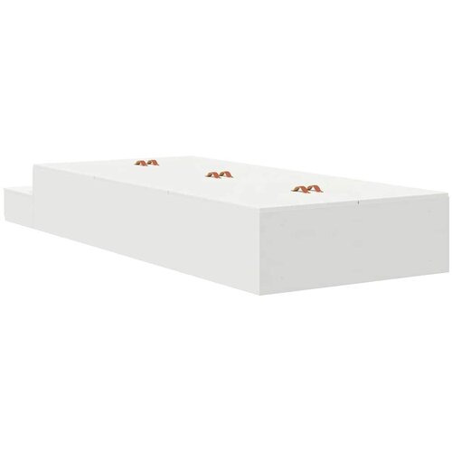  Krevet s ladicama s ladicama Bijelo 80 cm Konstruirano drvo Slike