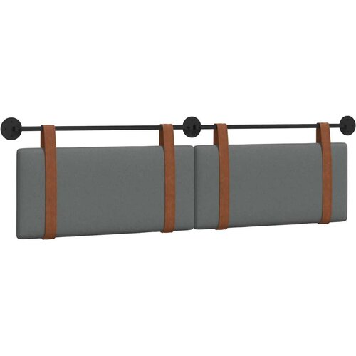  Držeće uzglavlje Zidne Tamno siva 170 x 55 x 5 cm Antikni PU - Tamno siva 160 cm bez LED Slike