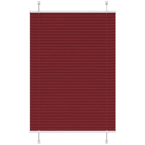 vidaXL Plisirana senčila Bordeaux Red 100x150 cm Širina tkanine 99,4cm Cene