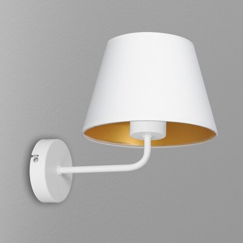  Zidna lampa ARDEN 1xE27/60W/230V bela/zlatna Slike