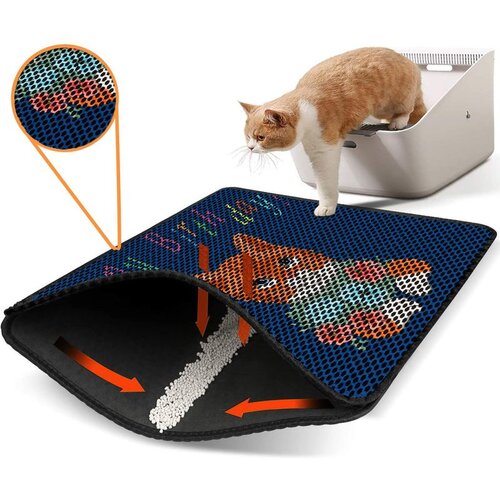 WALLXPERT Nrszn0129 multicolor cat litter mat Cene
