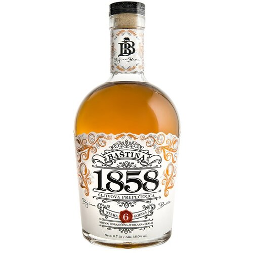 Bb Rakija Baština 1858 6 godina 0.7l Cene