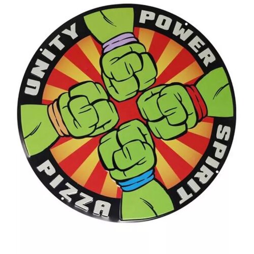 Fanattik teenage mutant ninja turtles tin sign pizza power Slike