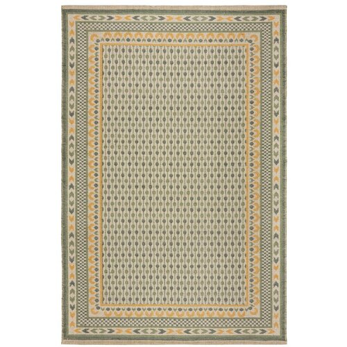 Flair Rugs Zeleni tepih od mje&amp;scaron;avine jute 160x230 cm Mara Jute Border &amp;ndash; Slike