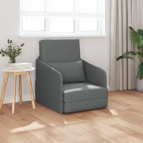 vidaXL Floor Sofa Bed 2-u-1 Tamno siva 65x80x83 cm Tkanina Cijene