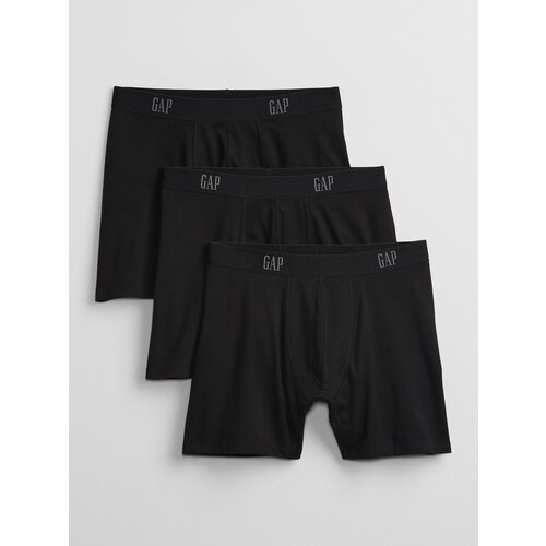 GAP Men&amp;#039;s Basic Boxer Shorts Black, 3pcs Slike