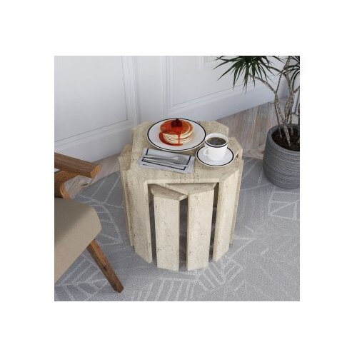 Hanah home Set stolova od tri komada Azra Travertine Cene