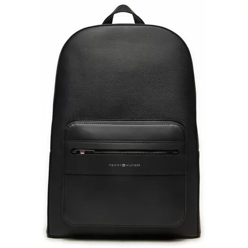 Tommy Hilfiger Nahrbtnik Business Leather Backpack AM0AM12491 Črna