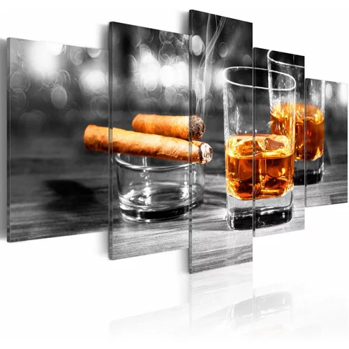  Slika - Cigars and whiskey 100x50