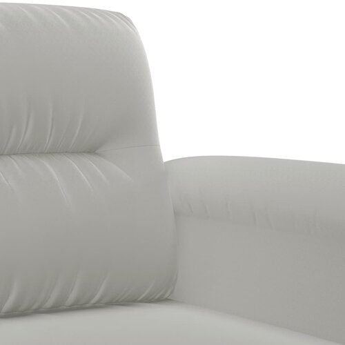  3-dijelni set sofa s jastucima svjetlosivi od mikrovlakana Slike