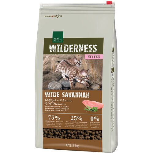 Real Nature Cat Wilderness Kitten perad s veprovinom i janjetinom 2,5 kg Cijene