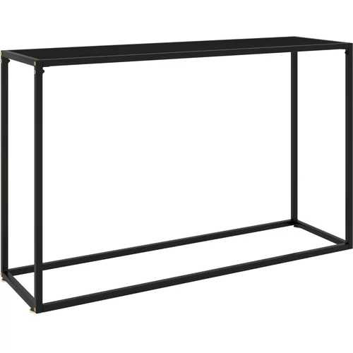  Konzolni stol crni 120 x 35 x 75 cm od kaljenog stakla