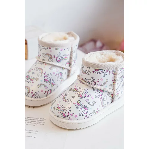 Kesi Children's patterned snow boots Beige Elenet