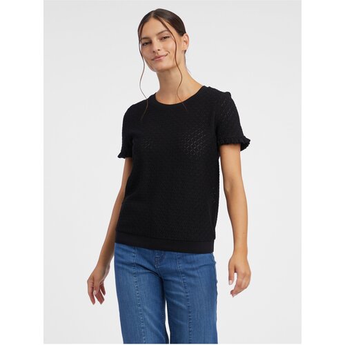 Orsay Black Women Patterned Knitted T-Shirt - Women Slike