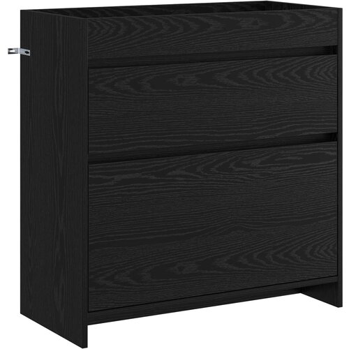 vidaXL Kabinetski ormarić ispod Lavabo - Umivaonika Crni hrast - Crni hrast 78 5 x 37 5 x 81 cm Cene