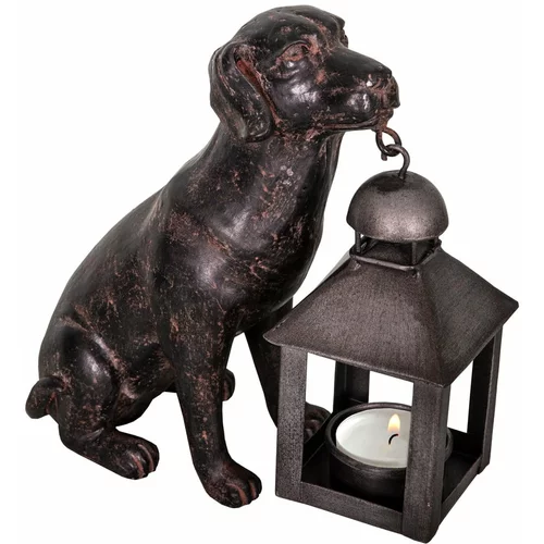 Antic Line Lanterna iz poliresina (višina 19 cm) Dog –