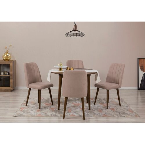 Woody Fashion trpezarijski sto i stolice vina 0900 walnut stone Cene