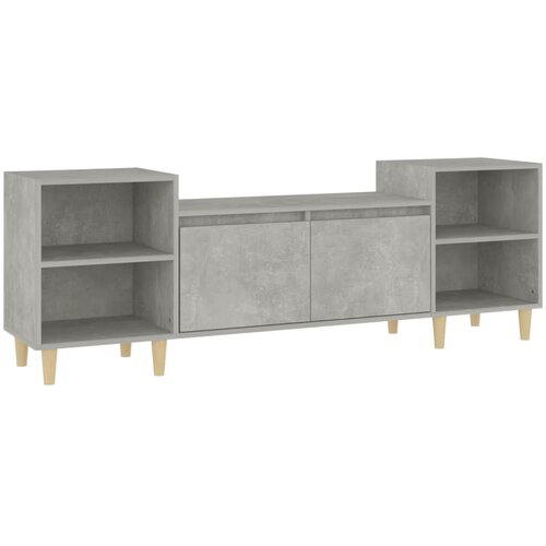 Maison Chic TV omarica - TV stojalo - Televizijska omarica betonsko siva 160x35x55 cm inženirski les, (21699262) Slike