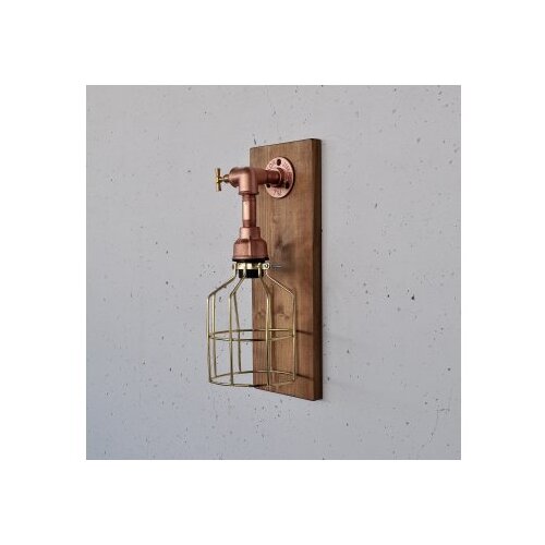 Opviq Pp170 woodenrose gold wall lamp Slike
