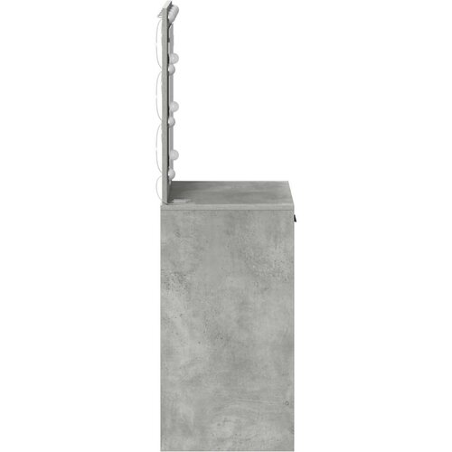 VidaXL Siva betonska Iverica 50 x 41 x 135 cm Ogledalo Slike