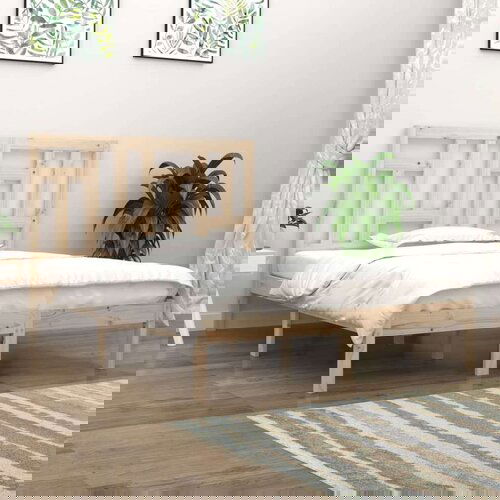  Posteljni okvir iz trdne borovine 200x200 cm, (20708127) Slike