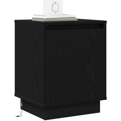  Noćni ormar 2 pcs Crni hrast 39 x 34,5 x 50 cm Slike