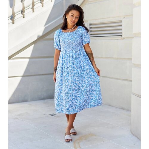 UR/CEO Blue floral dress Edoardo Cene