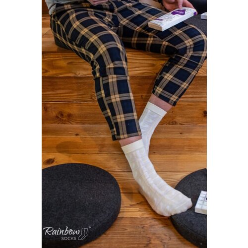 ZOOKSY/RAINBOW SOCKS Rainbow Socks White Chocolate 1 Pair Cene