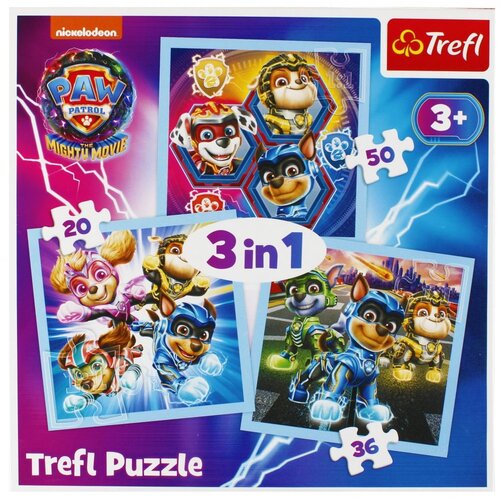 Trefl Puzzle 3u1 Patrolne šape 34869 - 20/ 36/ 50 delova Cene